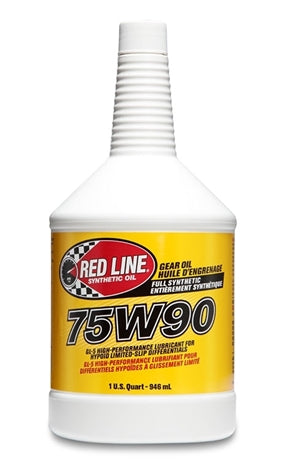 Red Line Oil Quart (946ml) 75W90 GL-5 GEAR OIL Made in USA 57904
